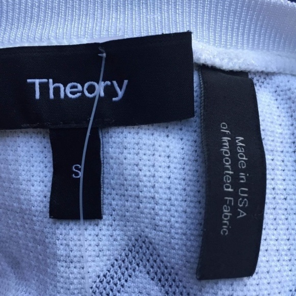 NEW Theory Santea C Terrace Knit White S - Picture 4 of 5